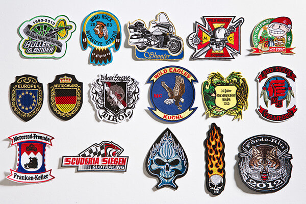 Embroidered Badges with Cutting Border